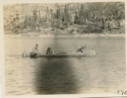 Image of Nascopie Indians [Innu] in their canoe